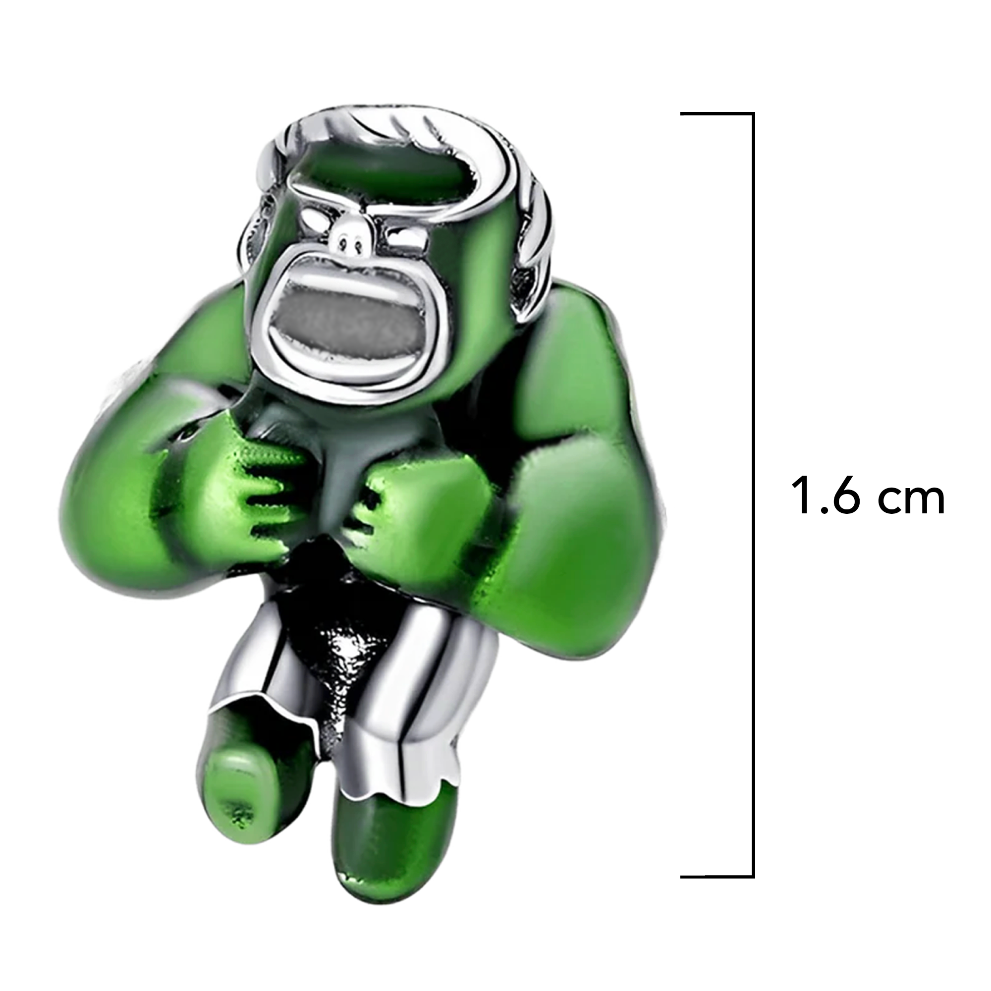 Charm Inspirado Pan 1:1 Hulk Plata .925
