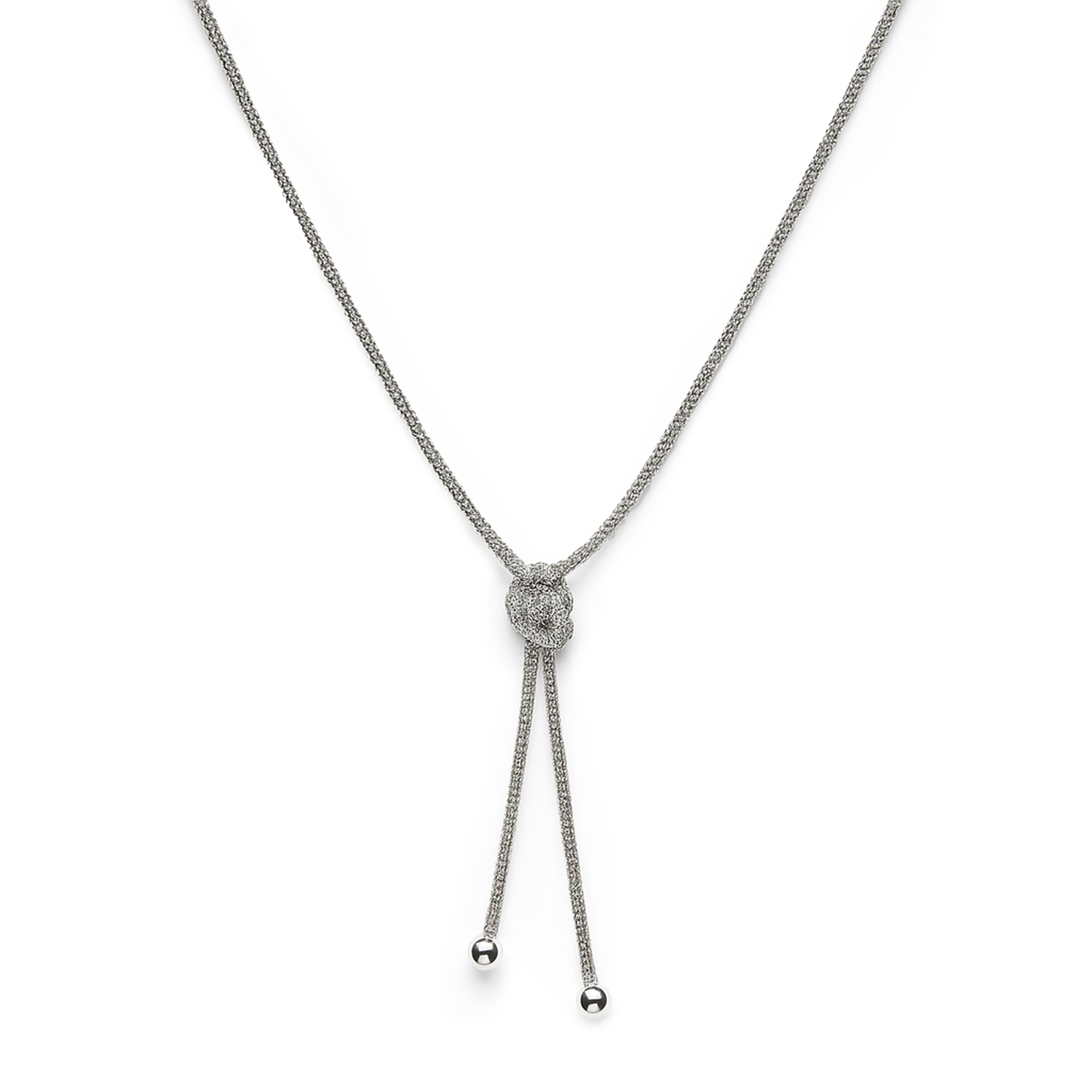 COLLAR NUDO PLATA .925