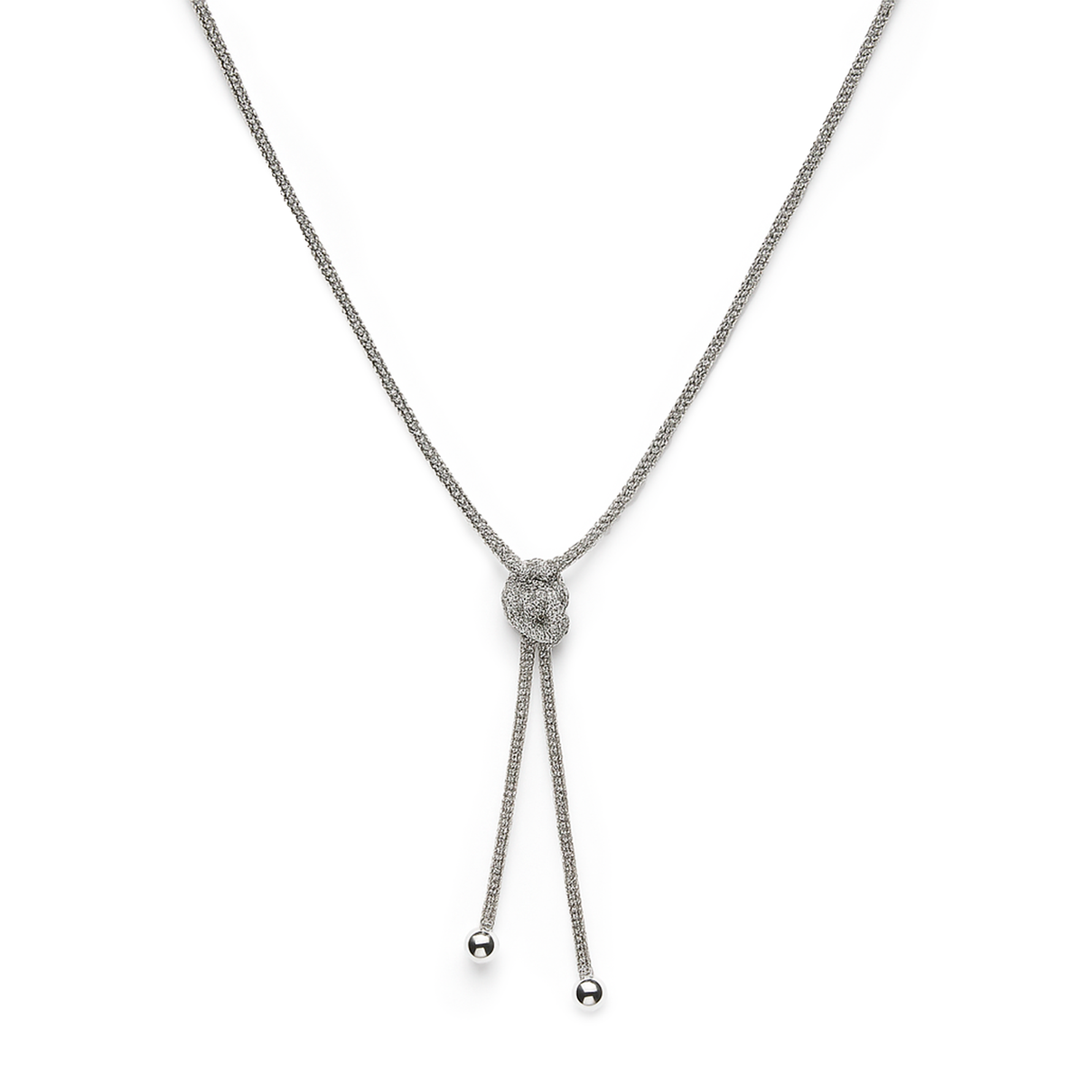 COLLAR NUDO PLATA .925