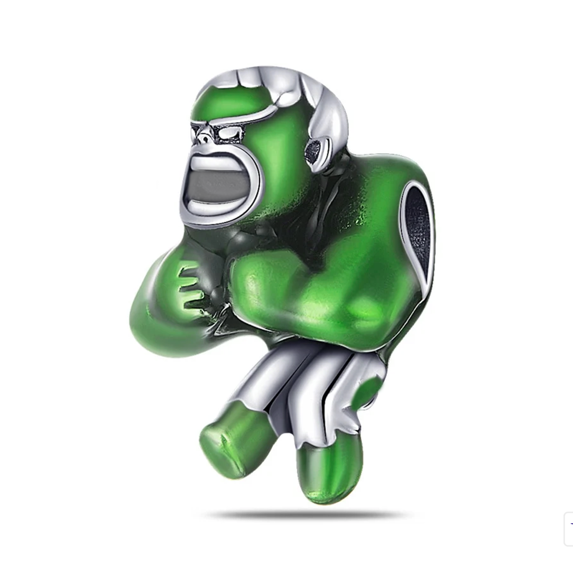 Charm Inspirado Pan 1:1 Hulk Plata .925