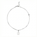 Tobillera Mariposa con Cadena Cubito Plata .925