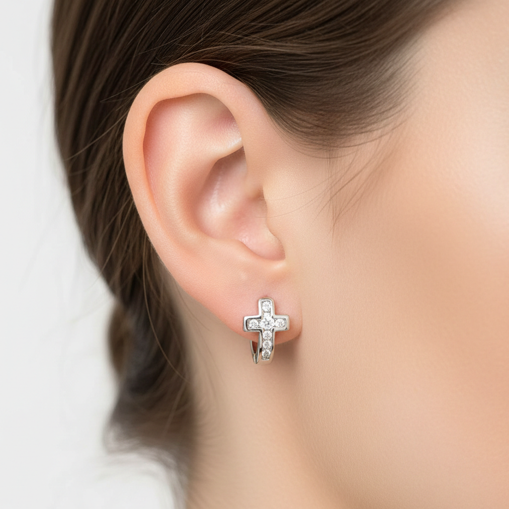 Huggies Inspirado Tiff con Circonias Plata .925