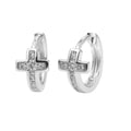 Arracada Huggies Inspirado Tiff con Circonias Plata .925