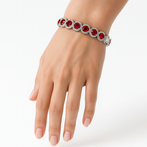 Pulsera circonias Plata .925