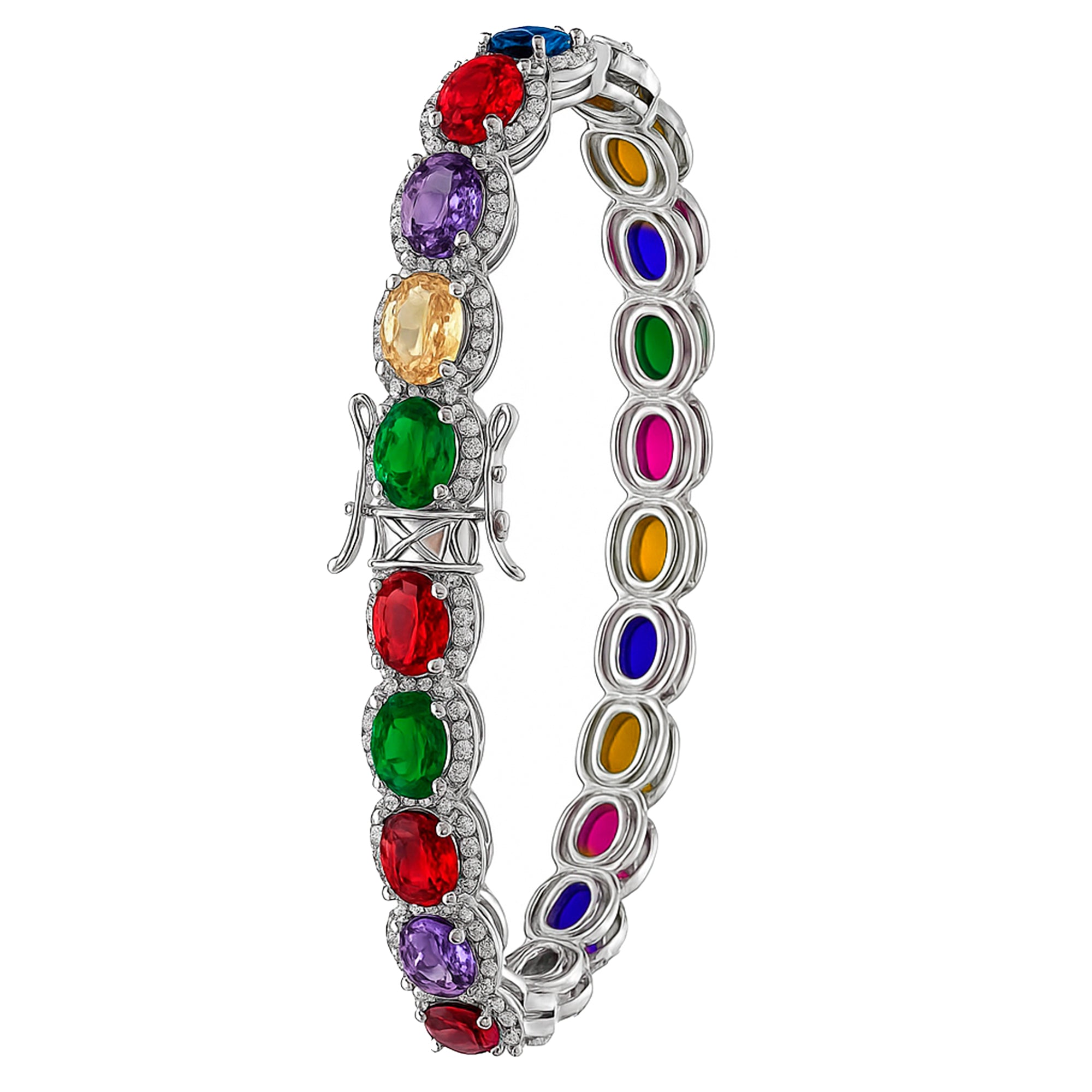 Pulsera circonias Plata .925