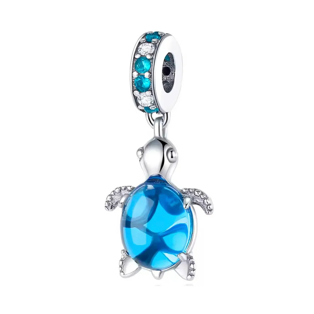 Charm Inspirado Pan 1:1 Tortuga Azul de Mar Plata .925