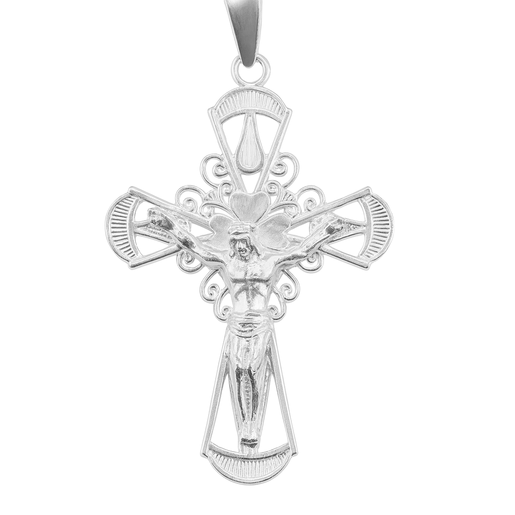Dije de Crucifijo de 4cm Plata .925