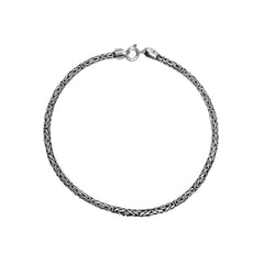 Pulsera Bali Estilo Oxidado 18 cm Plata .925