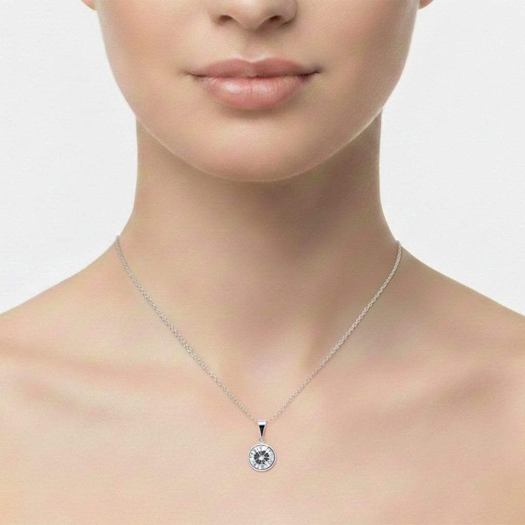 Dije Circonia de 1cm Plata .925