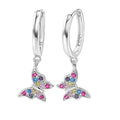 Huggies Mariposa Colgante con Multi Circonias Plata .925