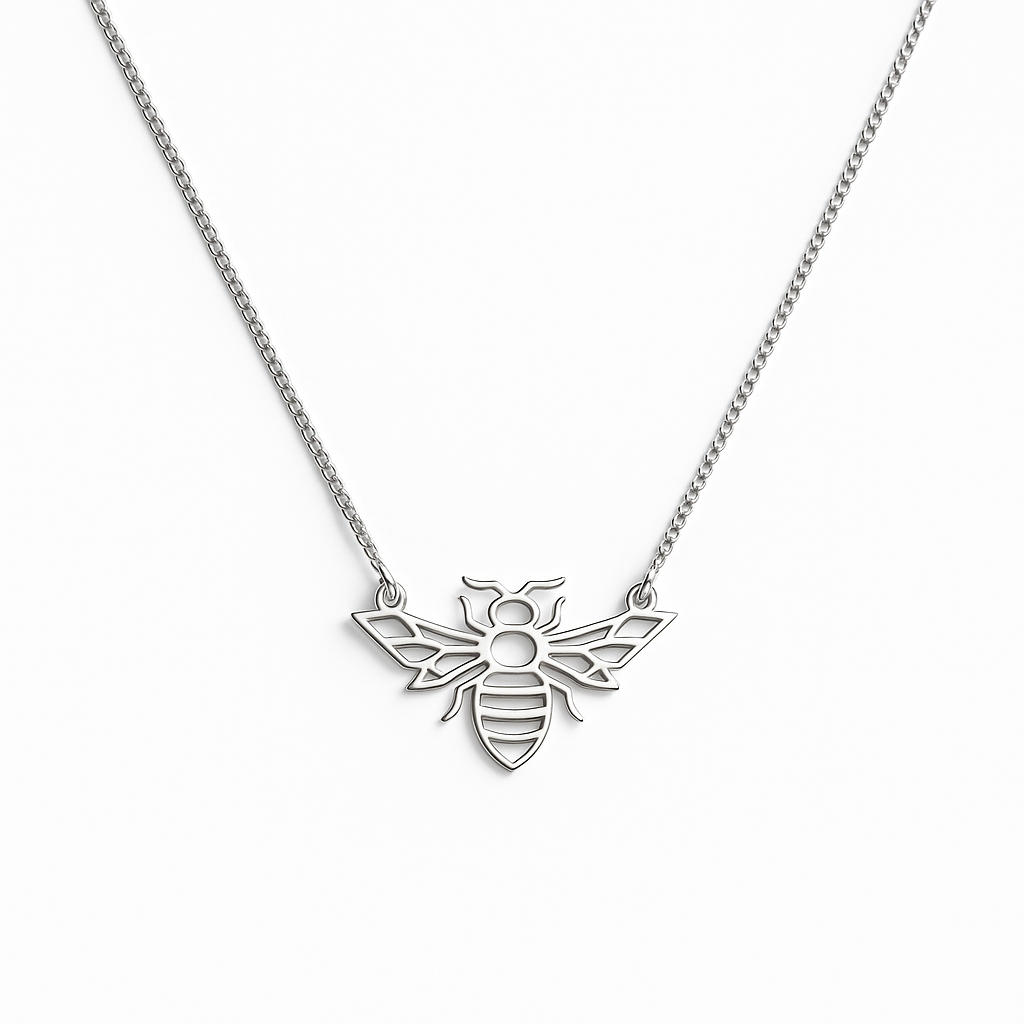 COLLAR ABEJA PLATA .925