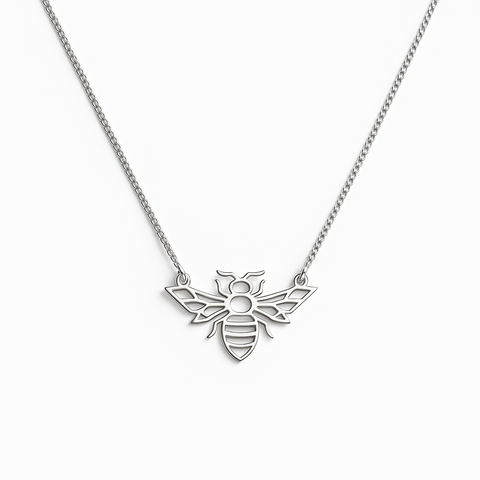 COLLAR ABEJA PLATA .925