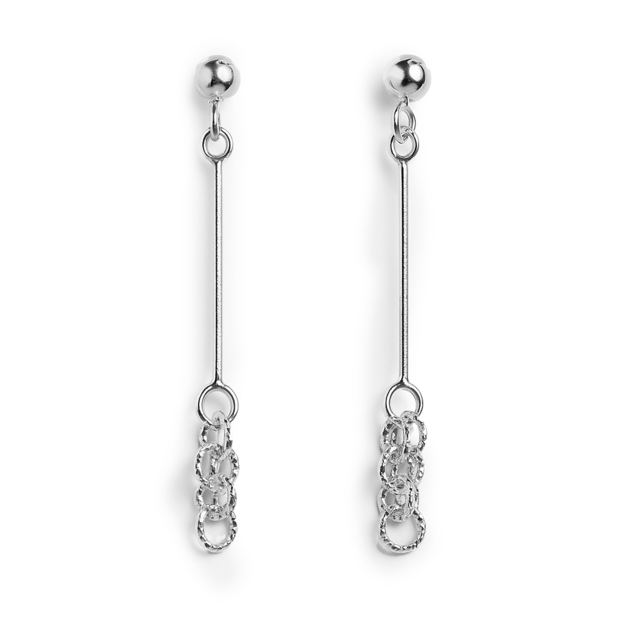 Arete largo Plata .925
