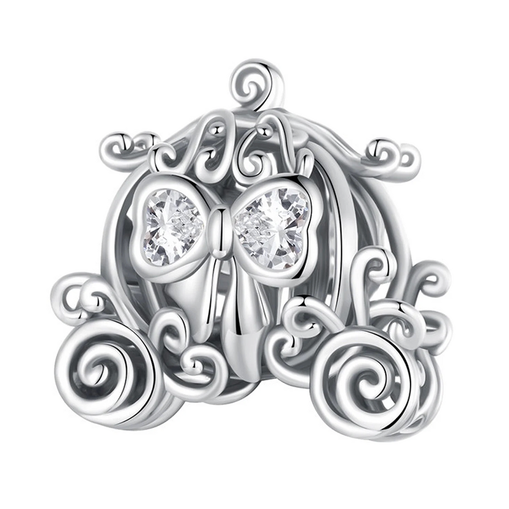 Charm Inspirado Pan 1:1 Carruaje Cenicienta Plata .925