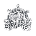 Charm Inspirado Pan 1:1 Carruaje Cenicienta Plata .925