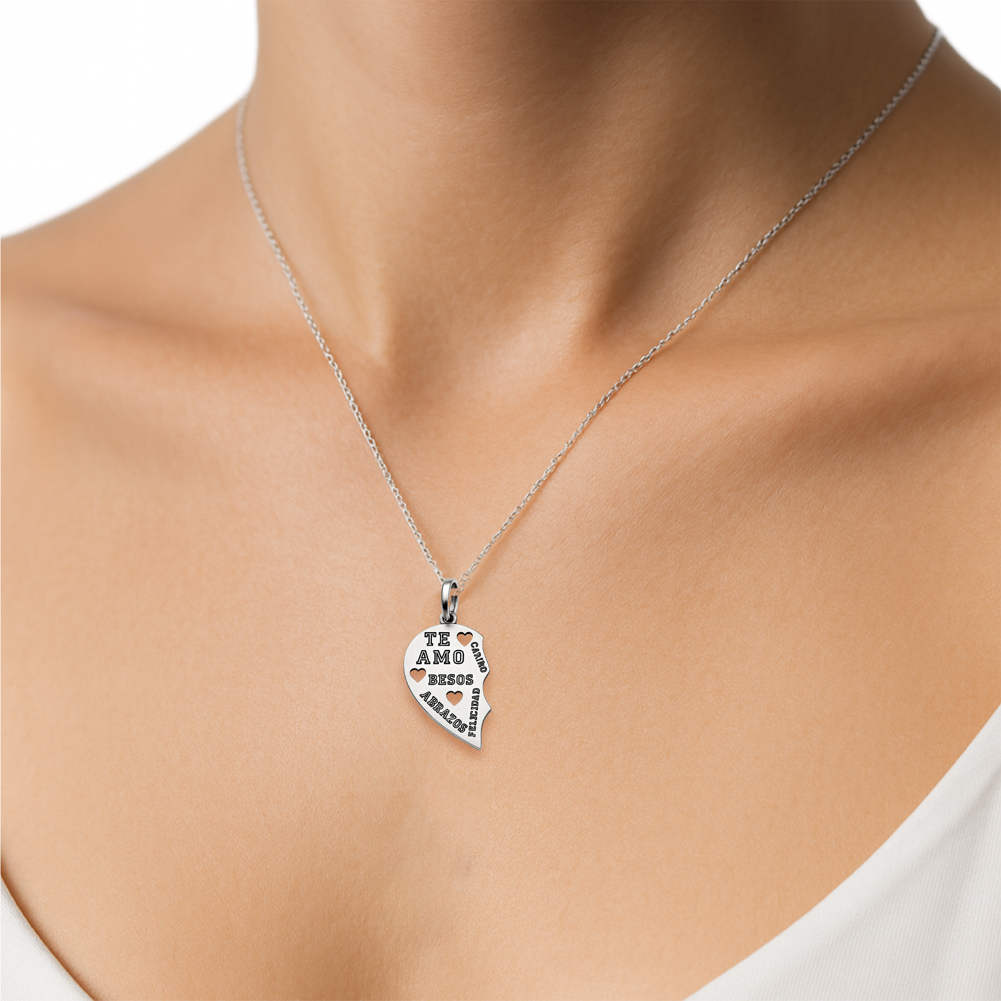 Dije corazón Plata .925