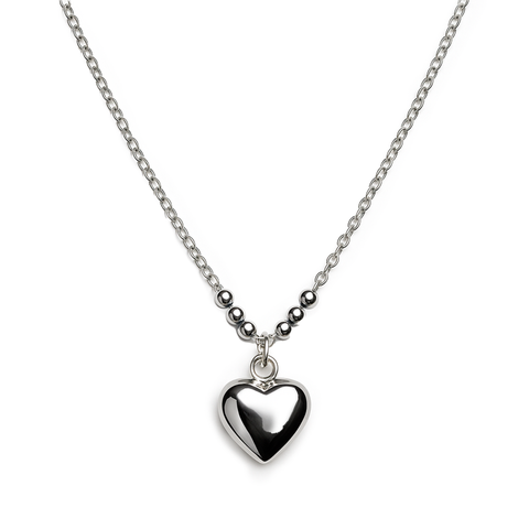 COLLAR CORAZON PLATA .925