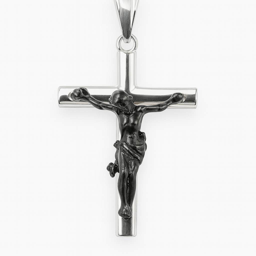 Dije de cruz Plata .925