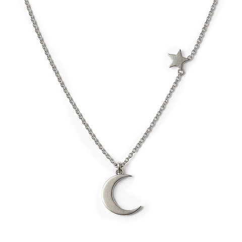 COLLAR LUNA PLATA .925