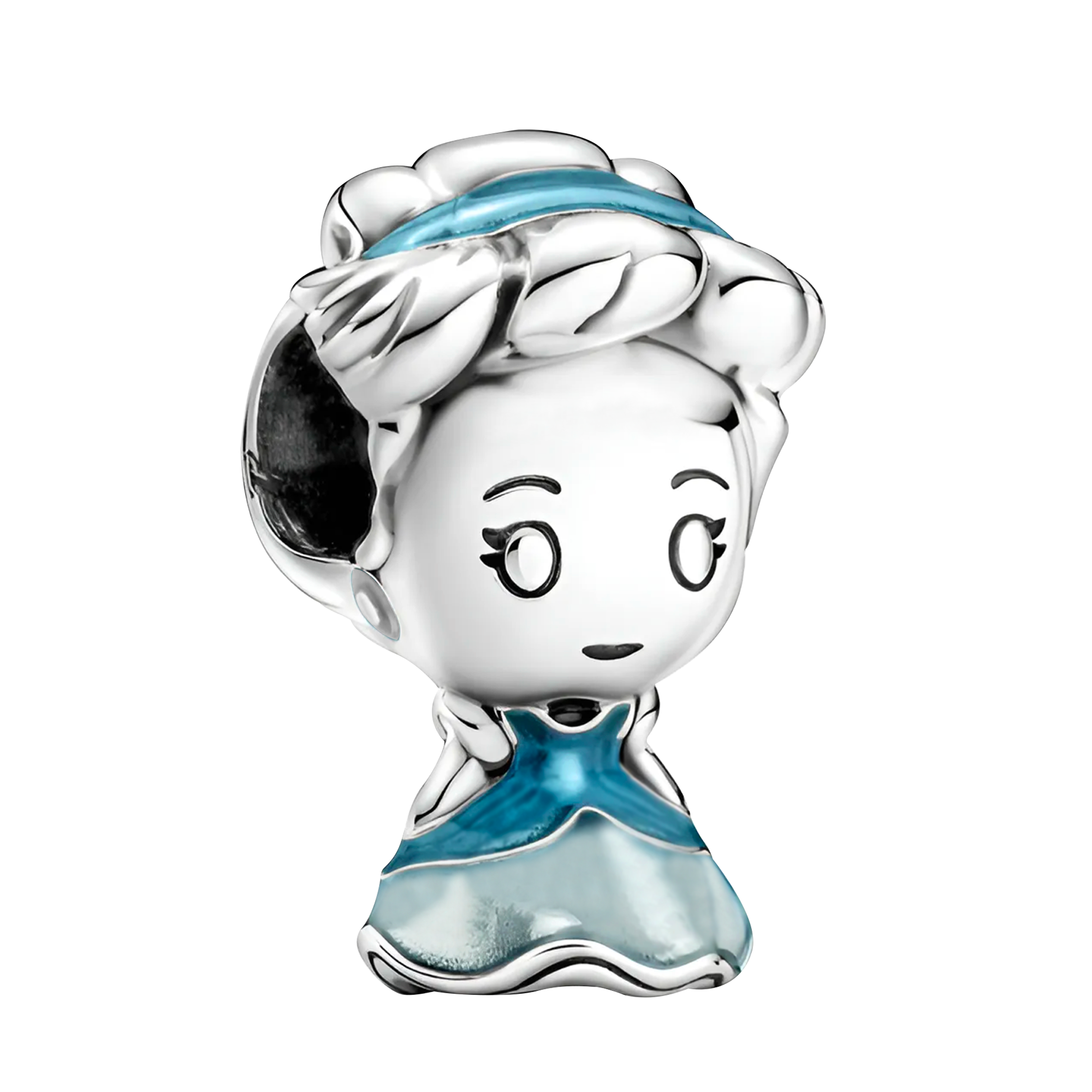 Charm Inspirado Pan 1:1 Princesa Cenicienta Plata .925