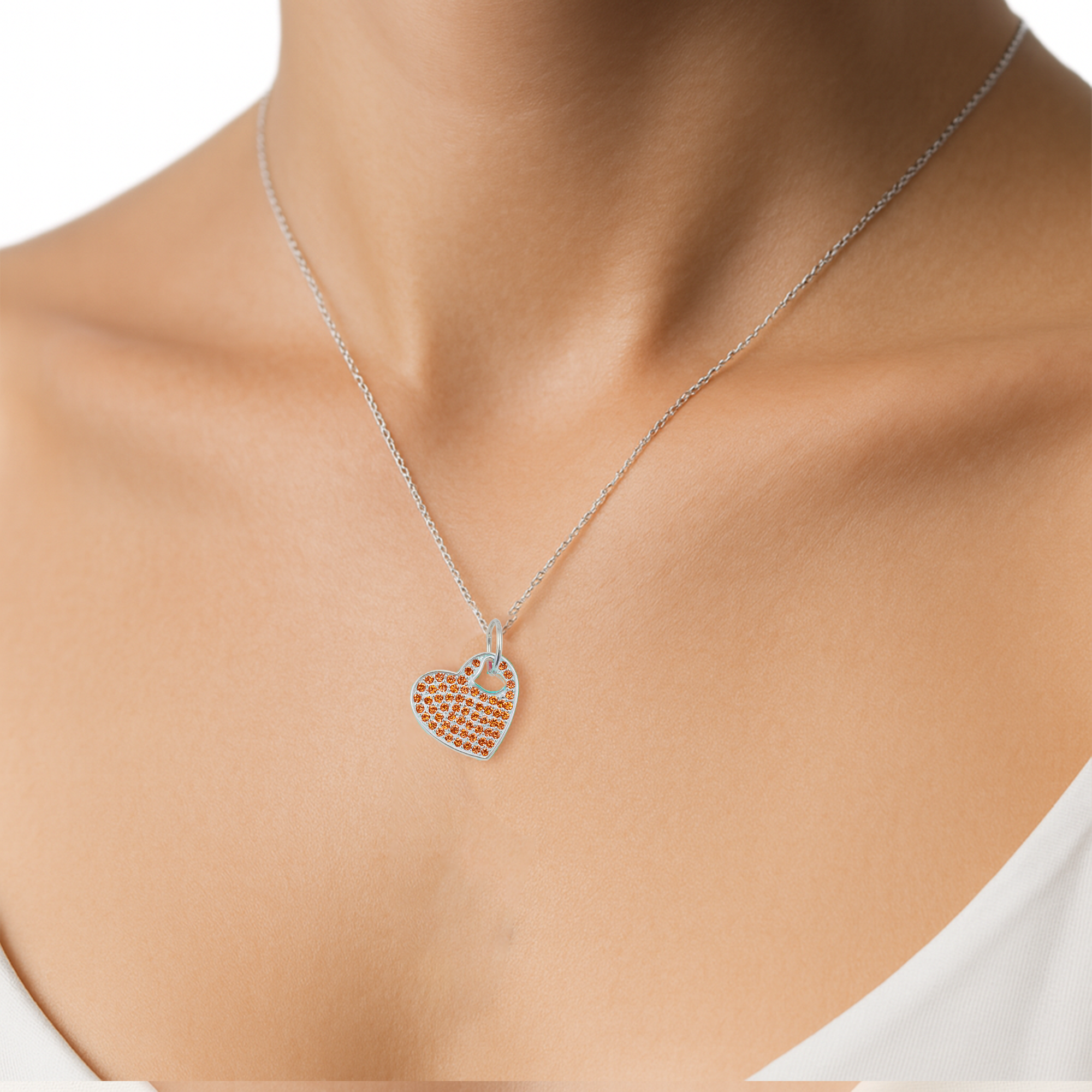 Dije corazón Plata .925
