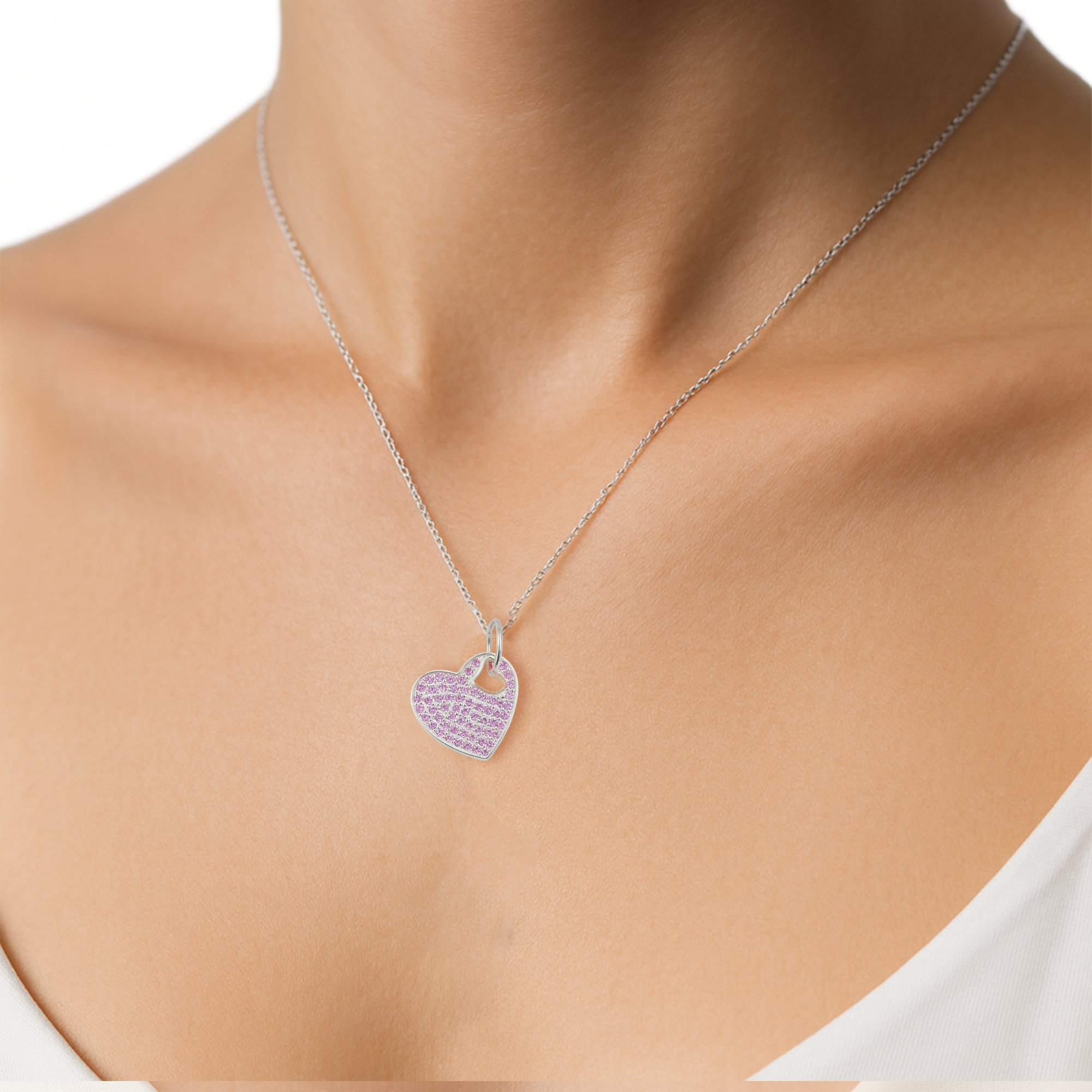 Dije corazón Plata .925