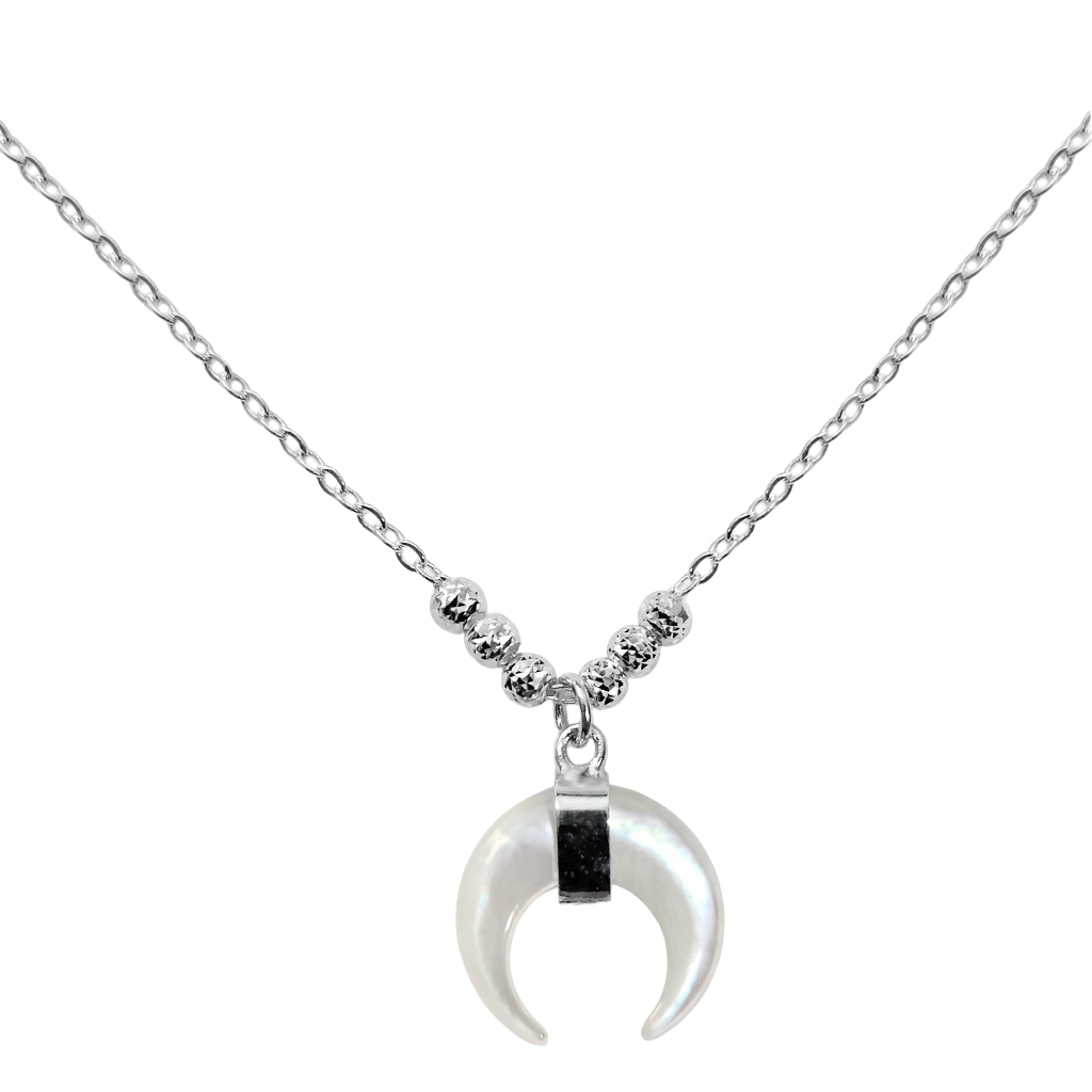 Collar Luna Madre Perla Plata .925