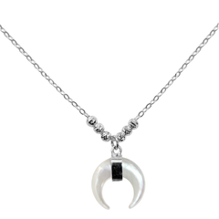 Collar Luna Madre Perla Plata .925