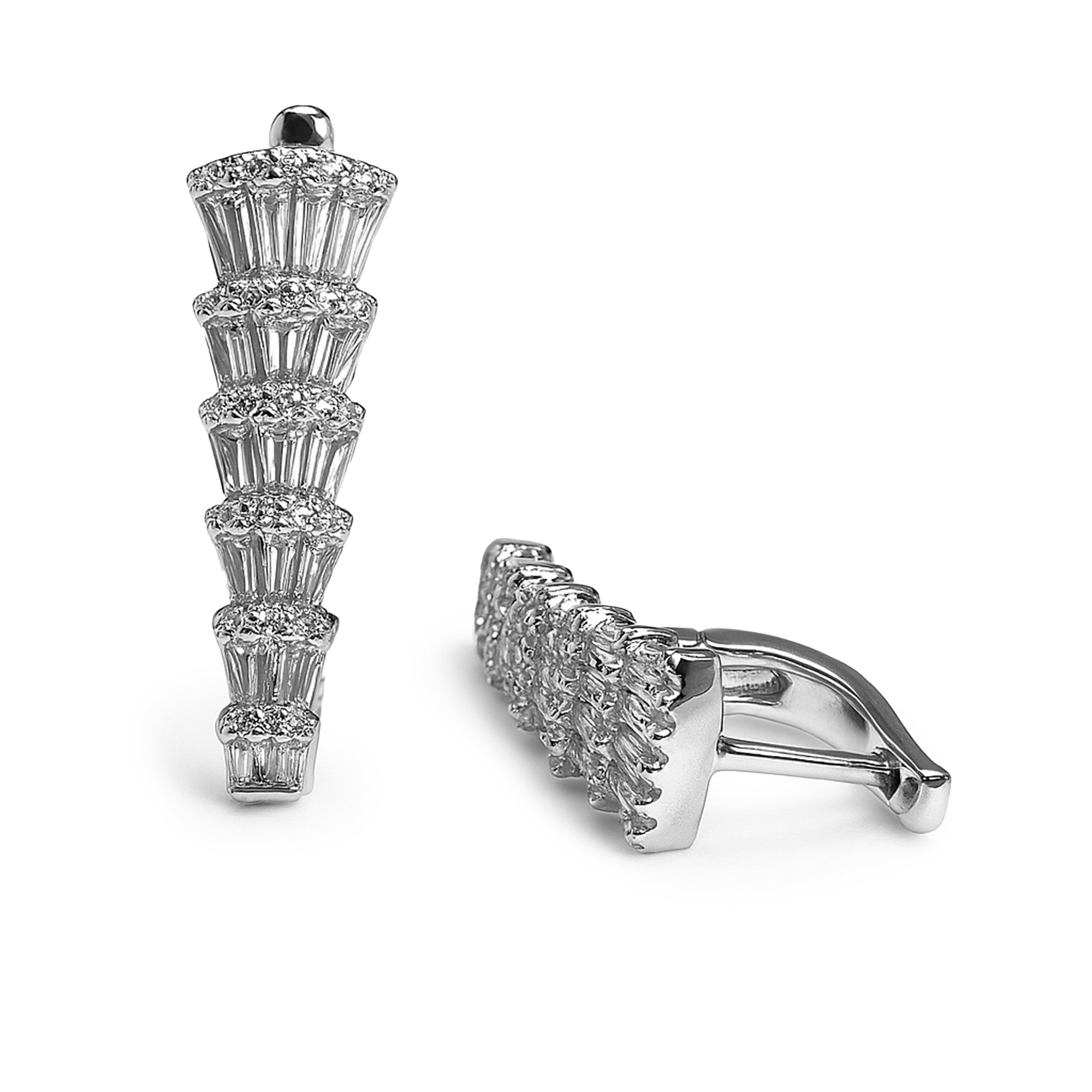 Huggie circonia Plata .925