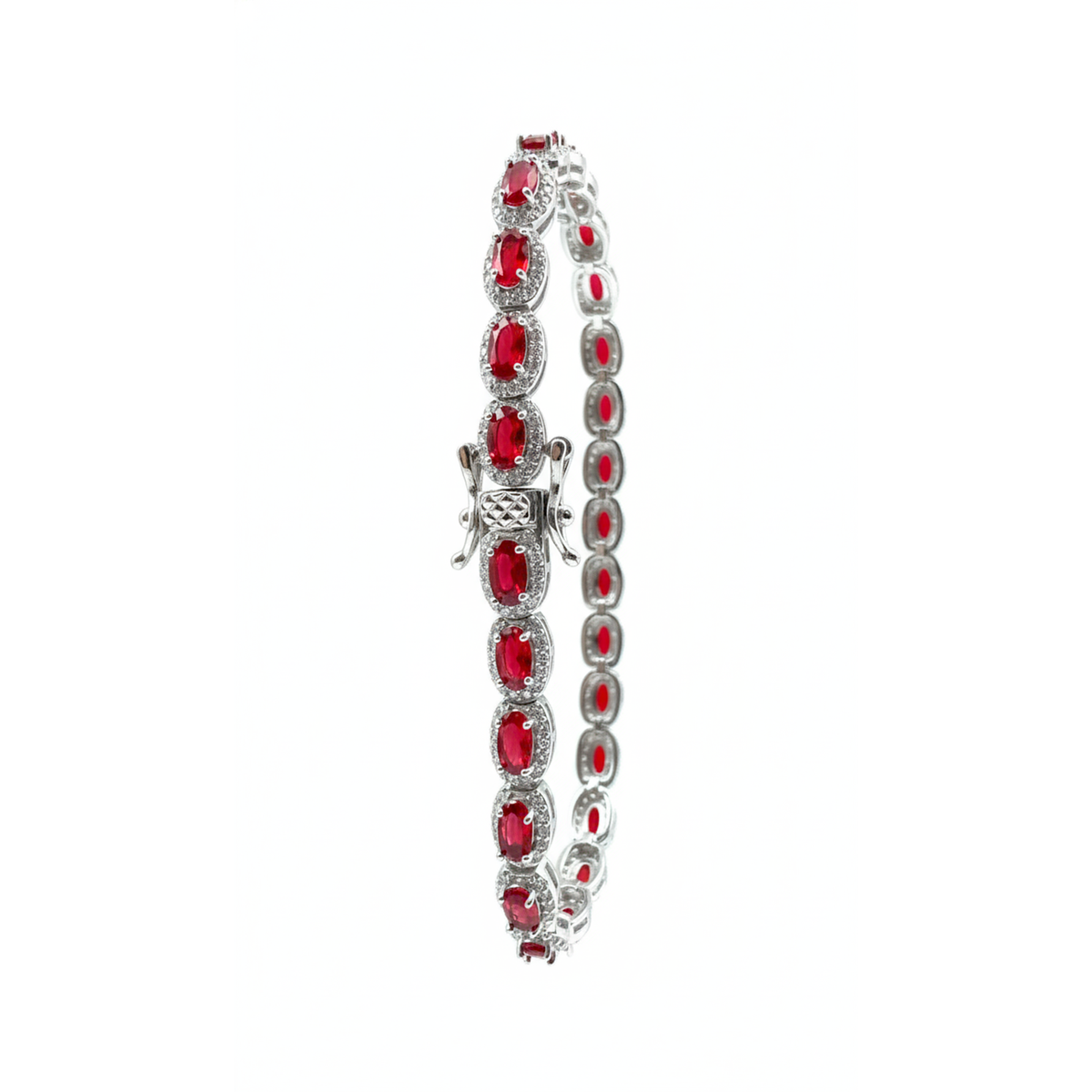 Pulsera de Circonias con Micro Circonias Plata .925 con Rodio