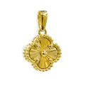 Dije Flor Inspirado Van C Diamantado de 1.6cm Oro 10K