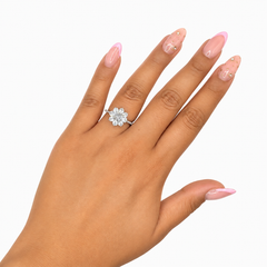 Anillo Inspirado Pan Con Micro Circonias Blancas Plata .925 Con Baño De Rodio