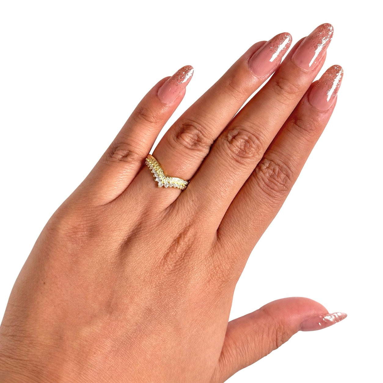 Anillo Inspirado Pan 1.1 Tiara de los Deseos Plata .925 con Baño de Oro 18k