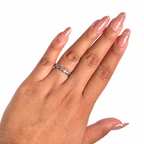 Anillo Inspirado Pan 1.1 Churumbela Estrellas con Circonias Plata .925