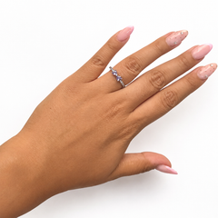 Anillo Pan 1:1 Moño de Circonias, Plata .925