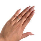 Anillo Inspirado Pan 1.1 Churumbela Flores Lisas Plata .925