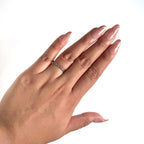 Anillo Inspirado Pan 1.1 Siluetas de Estrellas con Bolitas Miniatura Plata .925 Oxidada