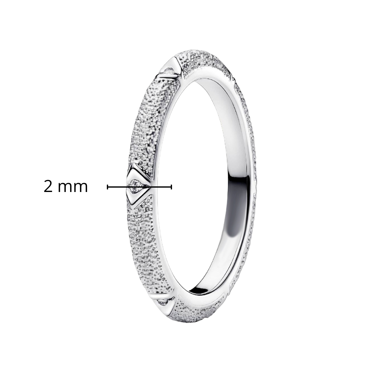 Anillo Inspirado Pan 1:1 Estilo Oxidado con Micro Circonias Plata .925