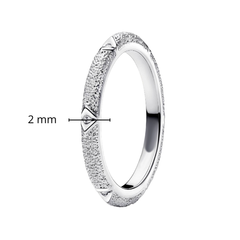 Anillo Inspirado Pan 1:1 Estilo Oxidado con Micro Circonias Plata .925