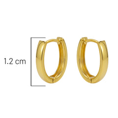 Huggies 1.2cm Lisas Oro 10K