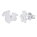 Broquel Inspirado 2 Osos 1.1  Liso Plata .925