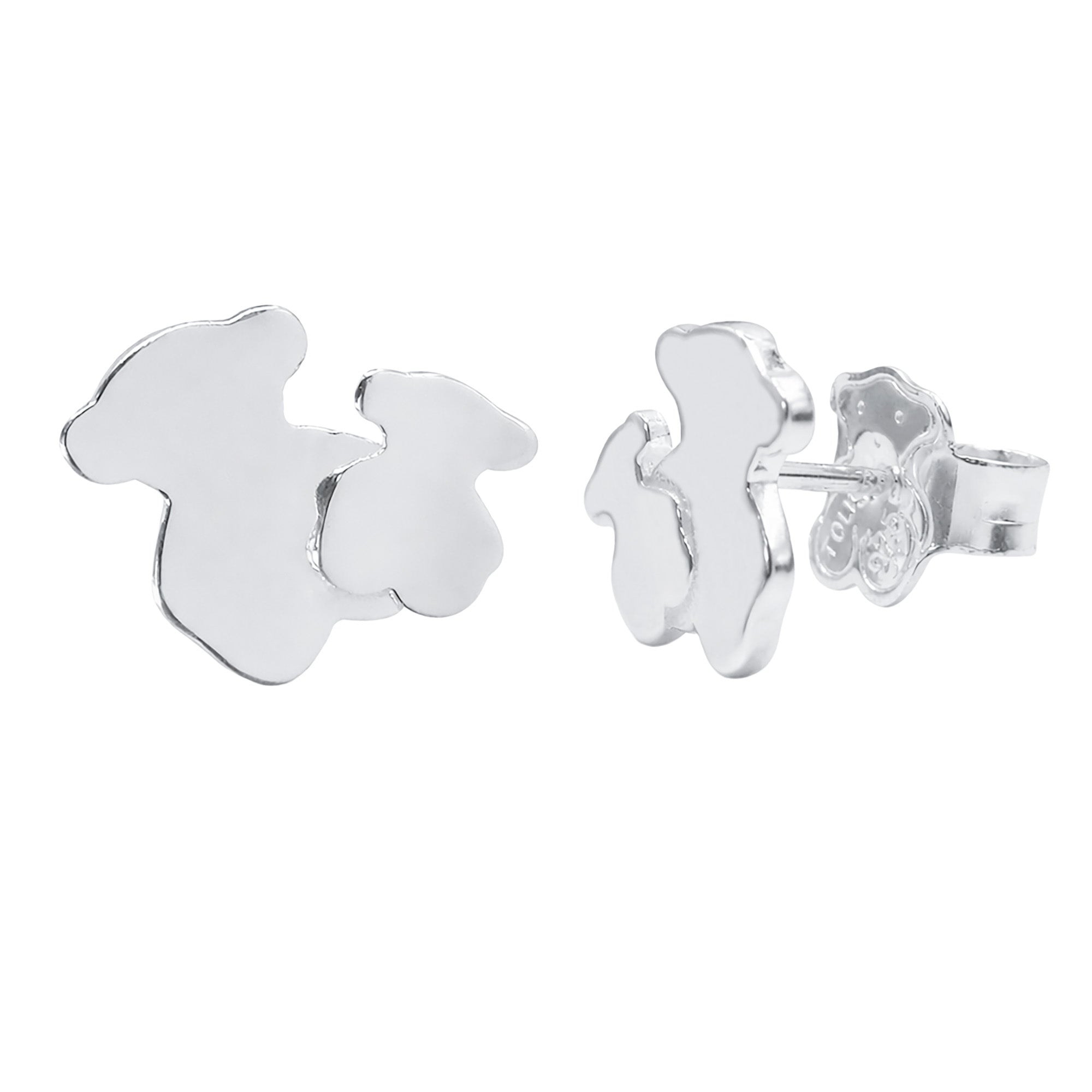 Broquel Inspirado 2 Osos 1.1  Liso Plata .925