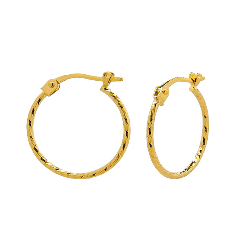 Arracada Diamantada 1.9cm Oro 10K