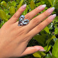 Anillo Colección Latido de Plata, Efecto Corrugado, Plata .925 con Baño de Rodio
