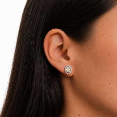 Juego Piedras Preciosas Ópalo de Etiopía Anillos, Aretes y Dije con Circonias, Plata .925 con Baño de Rodio
