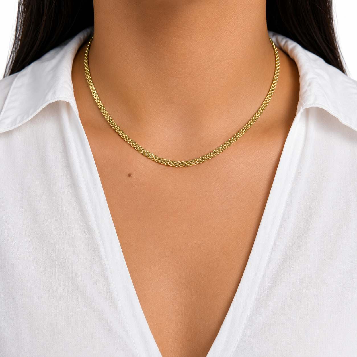 Collar Bismark 45cm-4mm Oro 10K