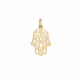 Dije Mano de Fatima Calada 1.9cm Oro 10K