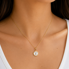 Dije Inspirado LV Diamantado Oro 10K