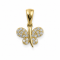 Dije Mariposa con Circonias Oro 10K