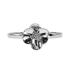 Anillo Flor Sakura Chico Colección Florecer Plata .925 con Baño de Rodio